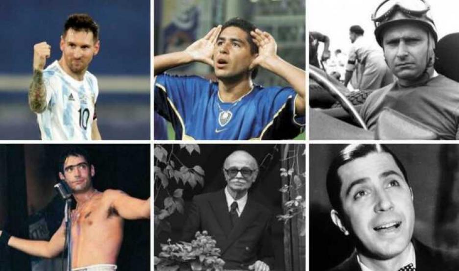 Messi-Riquelme-Rodrigo-Gardel-Fangio-y-Sabato